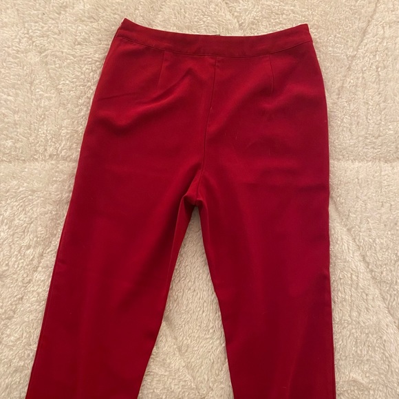 Red Cropped Forever 21 pants - Picture 3 of 4